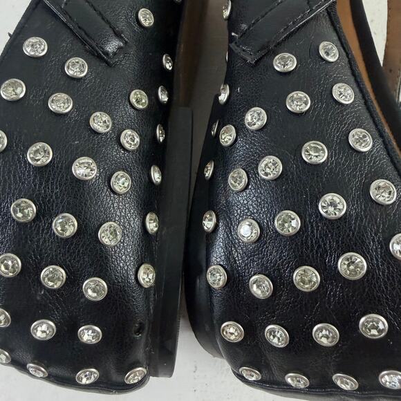 🥀 Steve Madden Vinetta Studded Rhinestone Mary Jane Flats Sz 11 - Picture 8 of 8